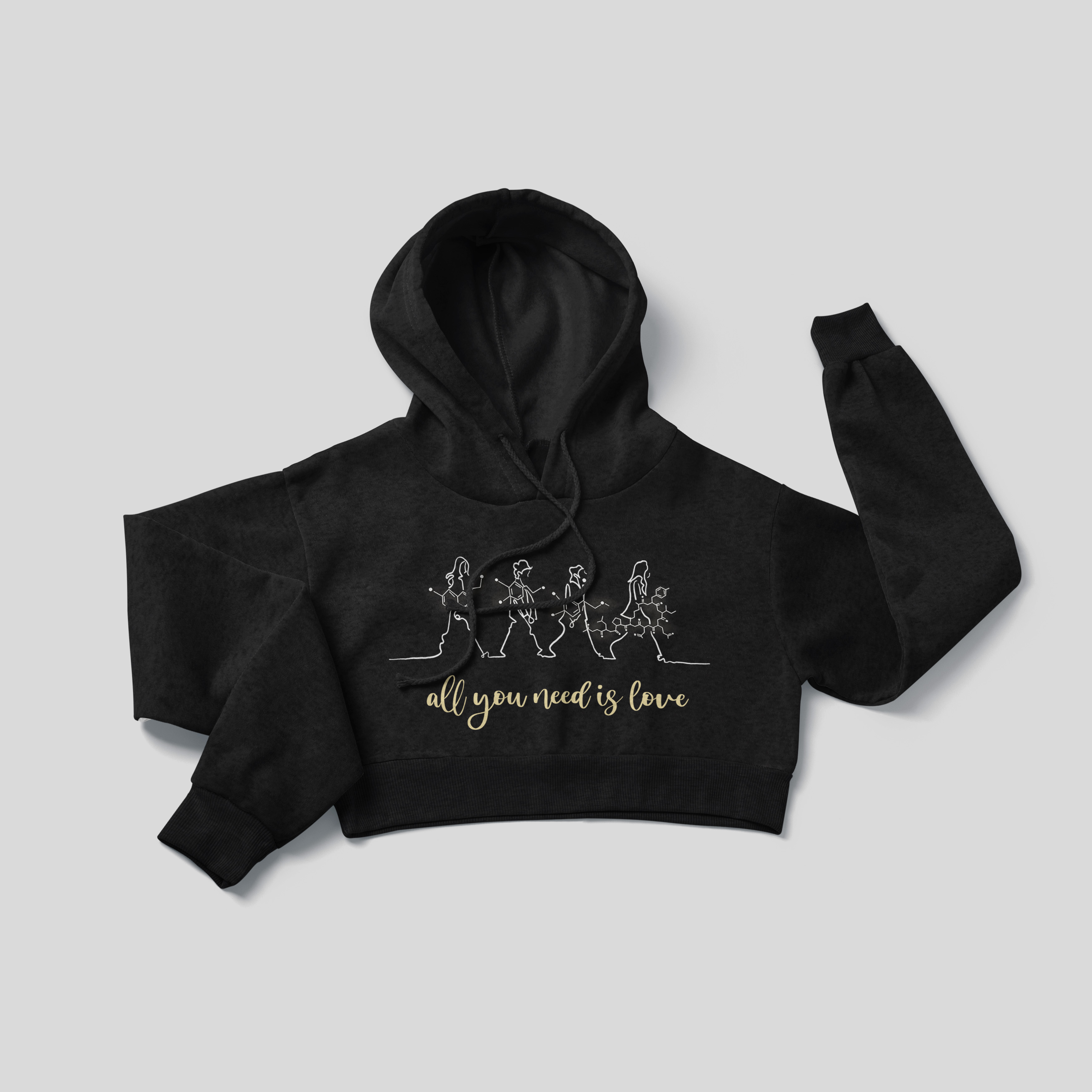 All You Need Is Love 2 - Crop Hoodie