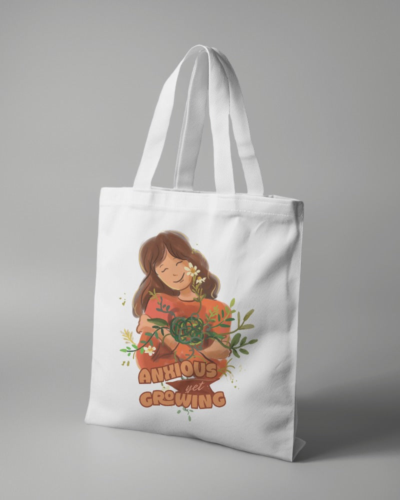 Anxious Yet Growing - Tote Bag