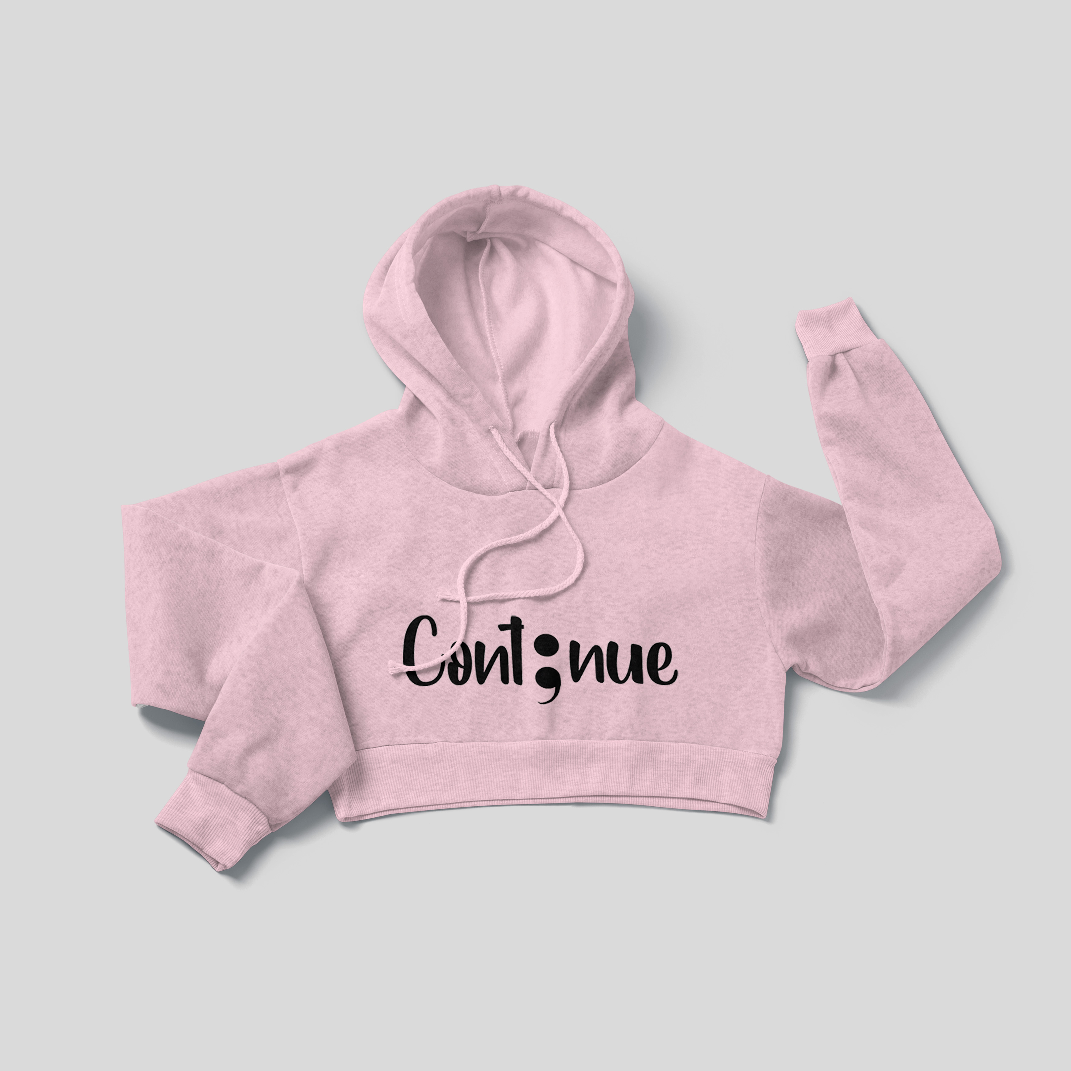 Continue - Crop Hoodie