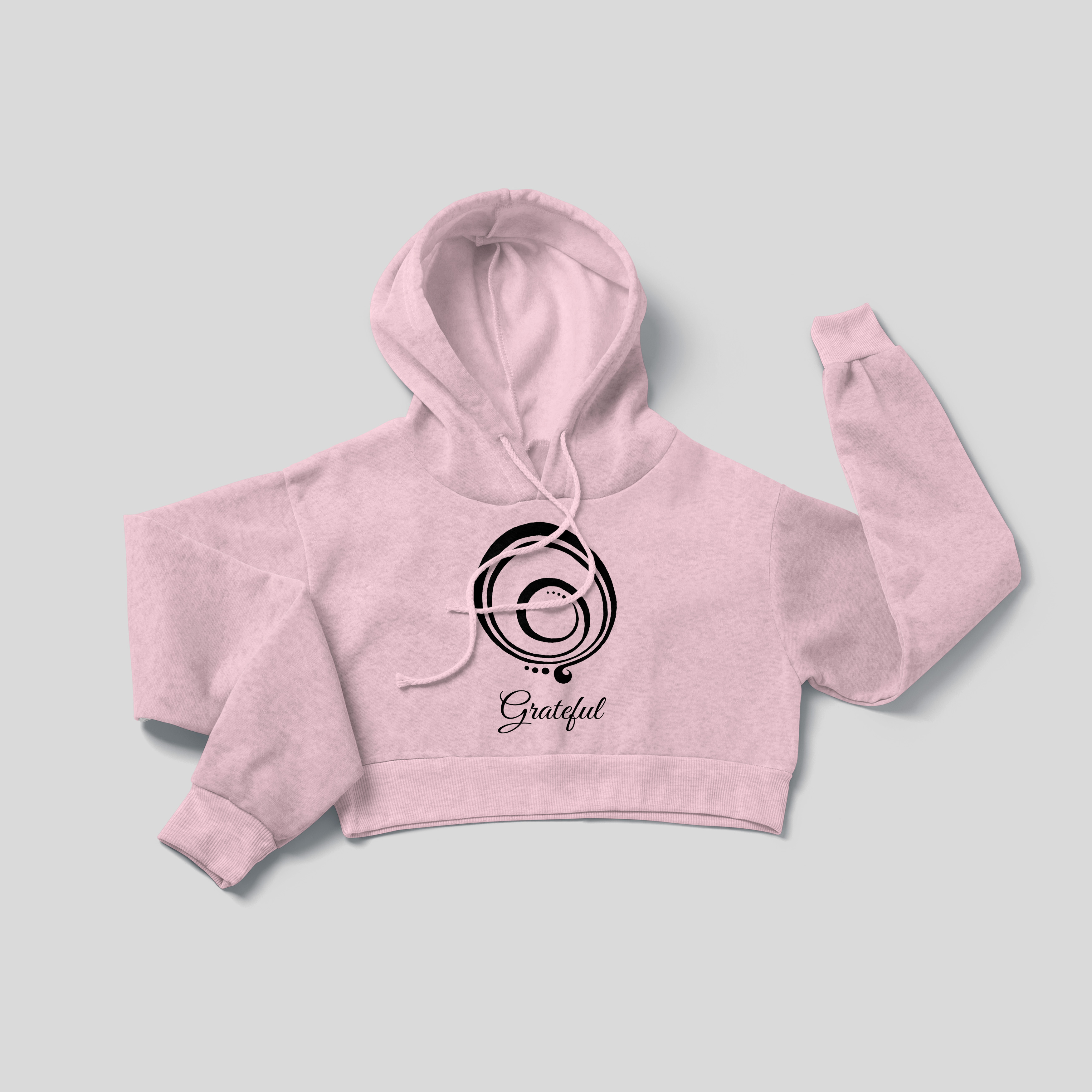 Grateful - Crop Hoodie