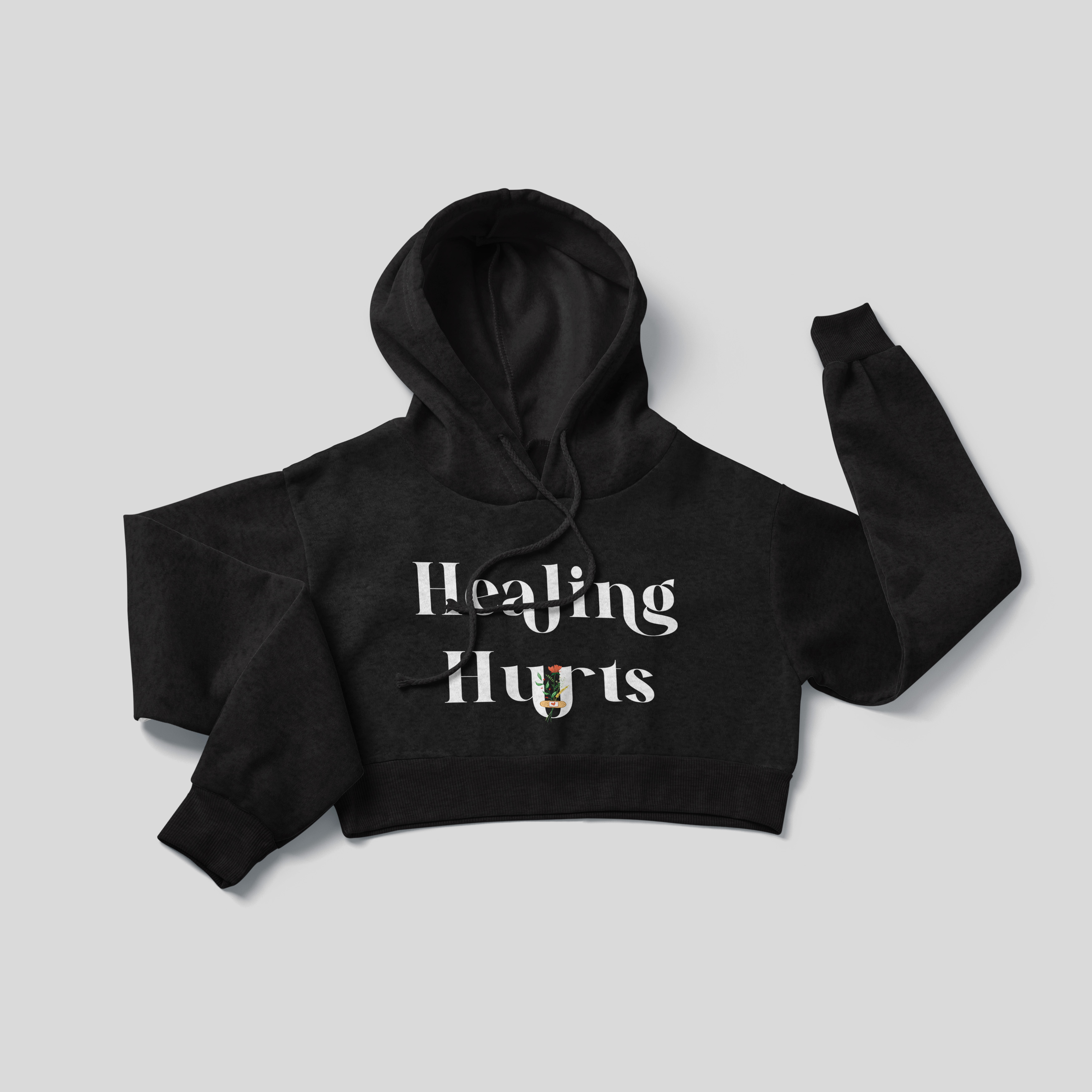 Healing Hurts - Crop Hoodie
