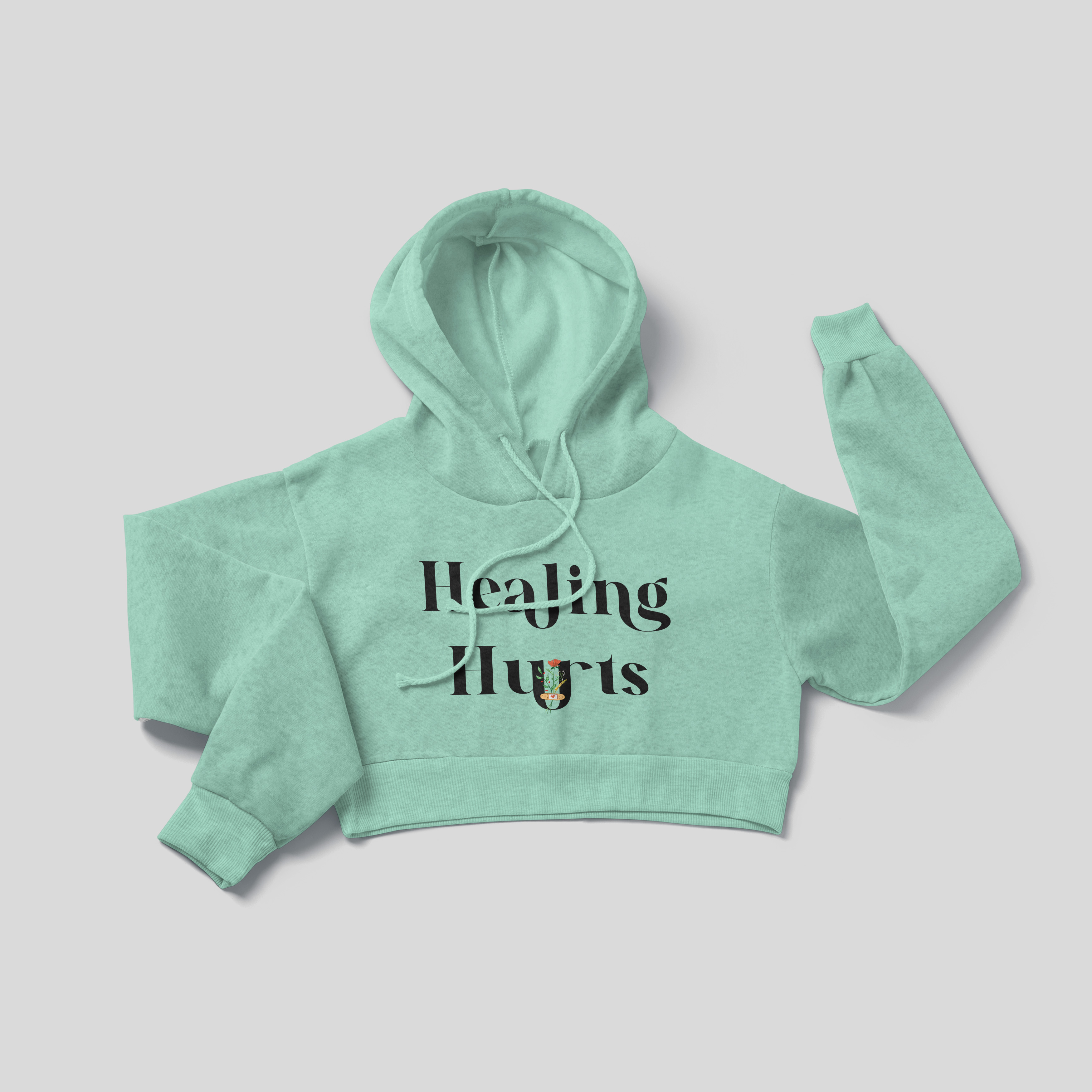 Healing Hurts - Crop Hoodie