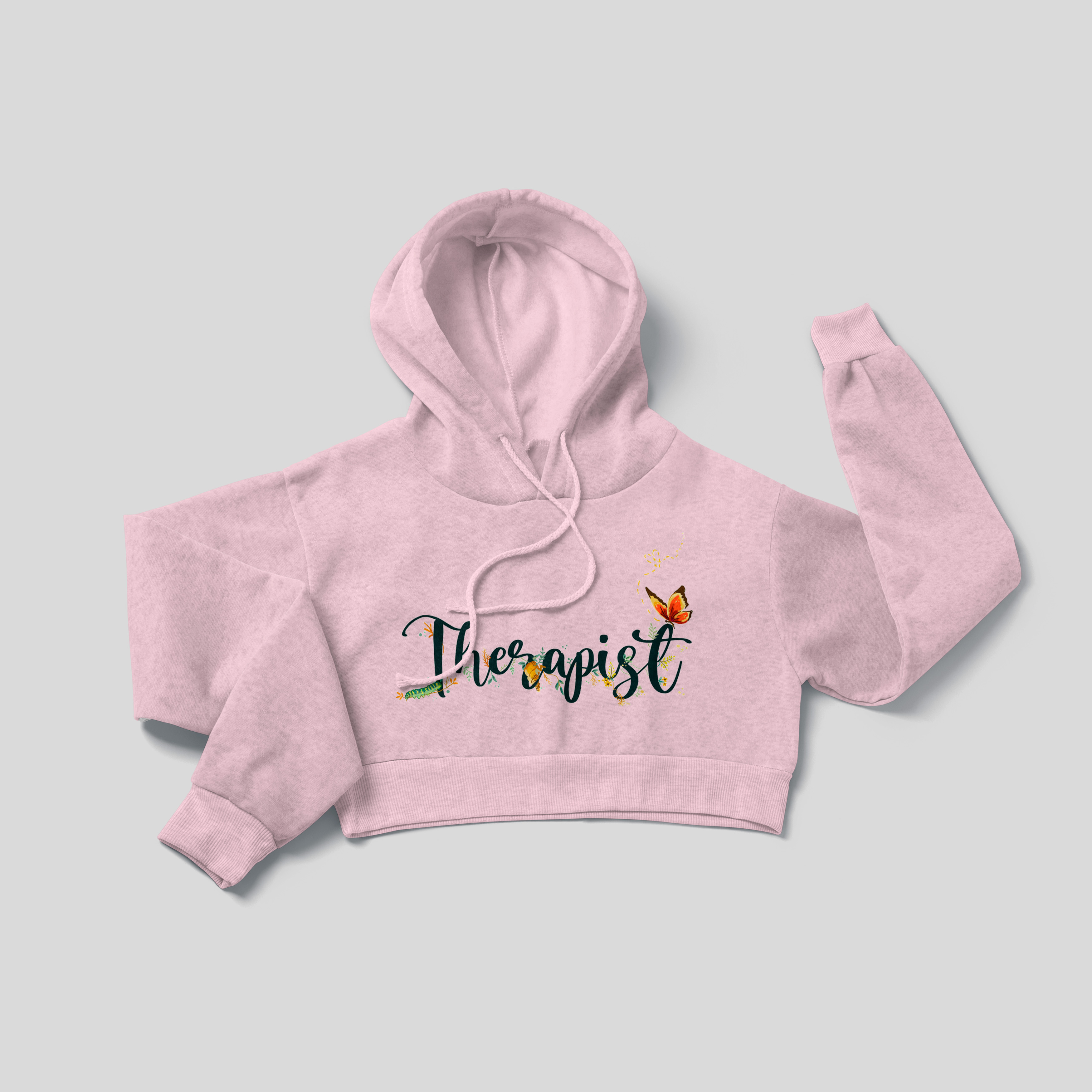 Therapist - Crop Hoodie