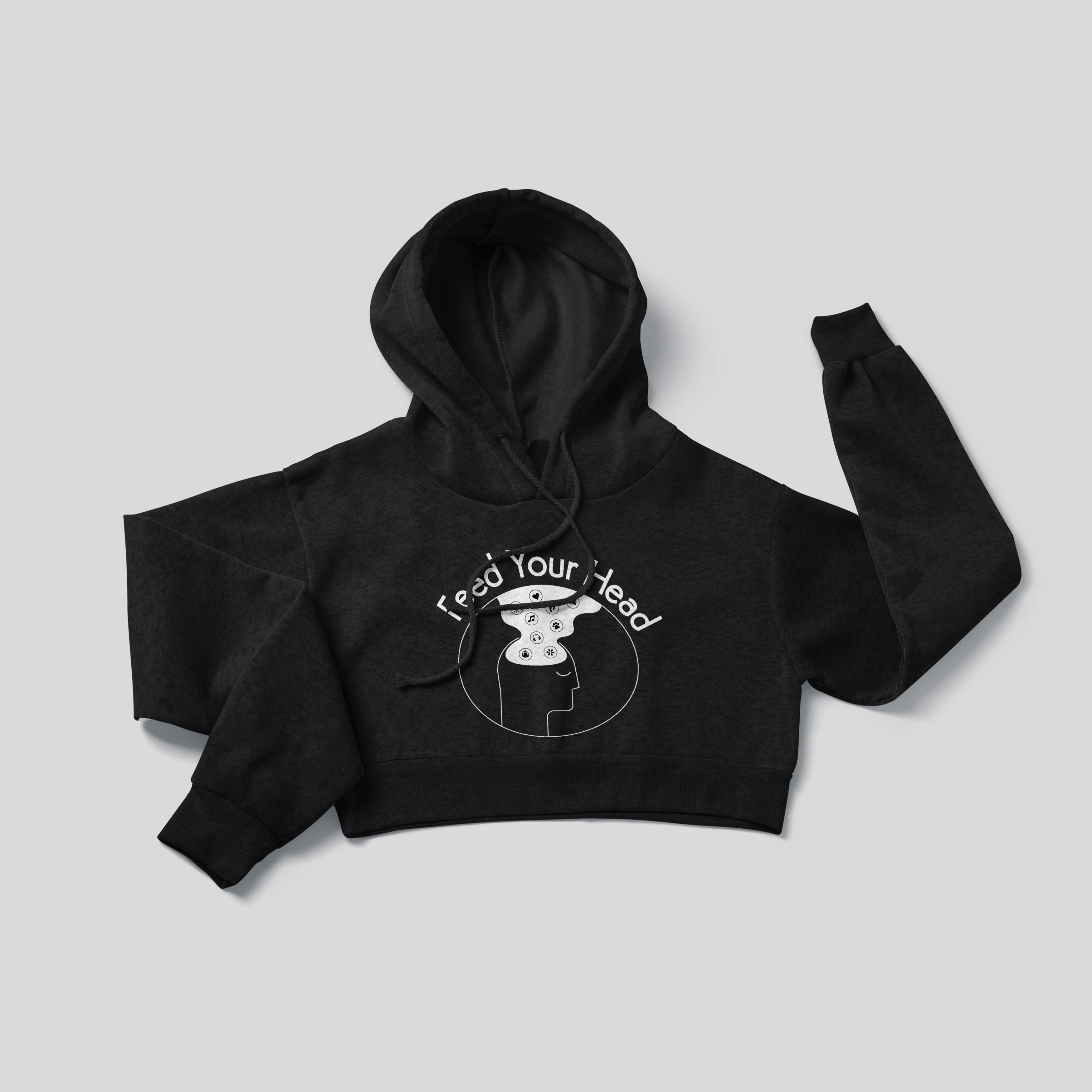 Feed Your Head - Crop Hoodie