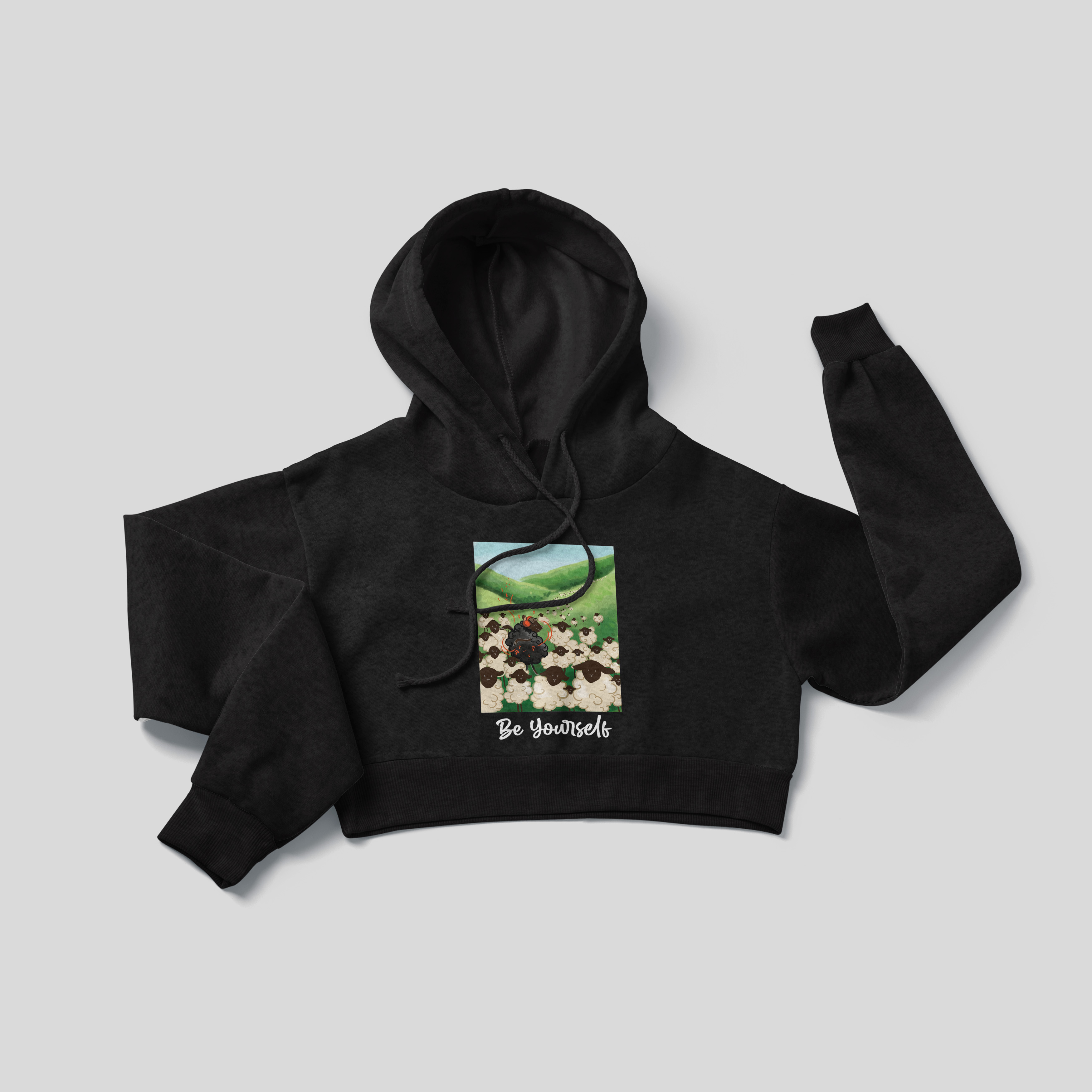 Be Yourself - Crop Hoodie