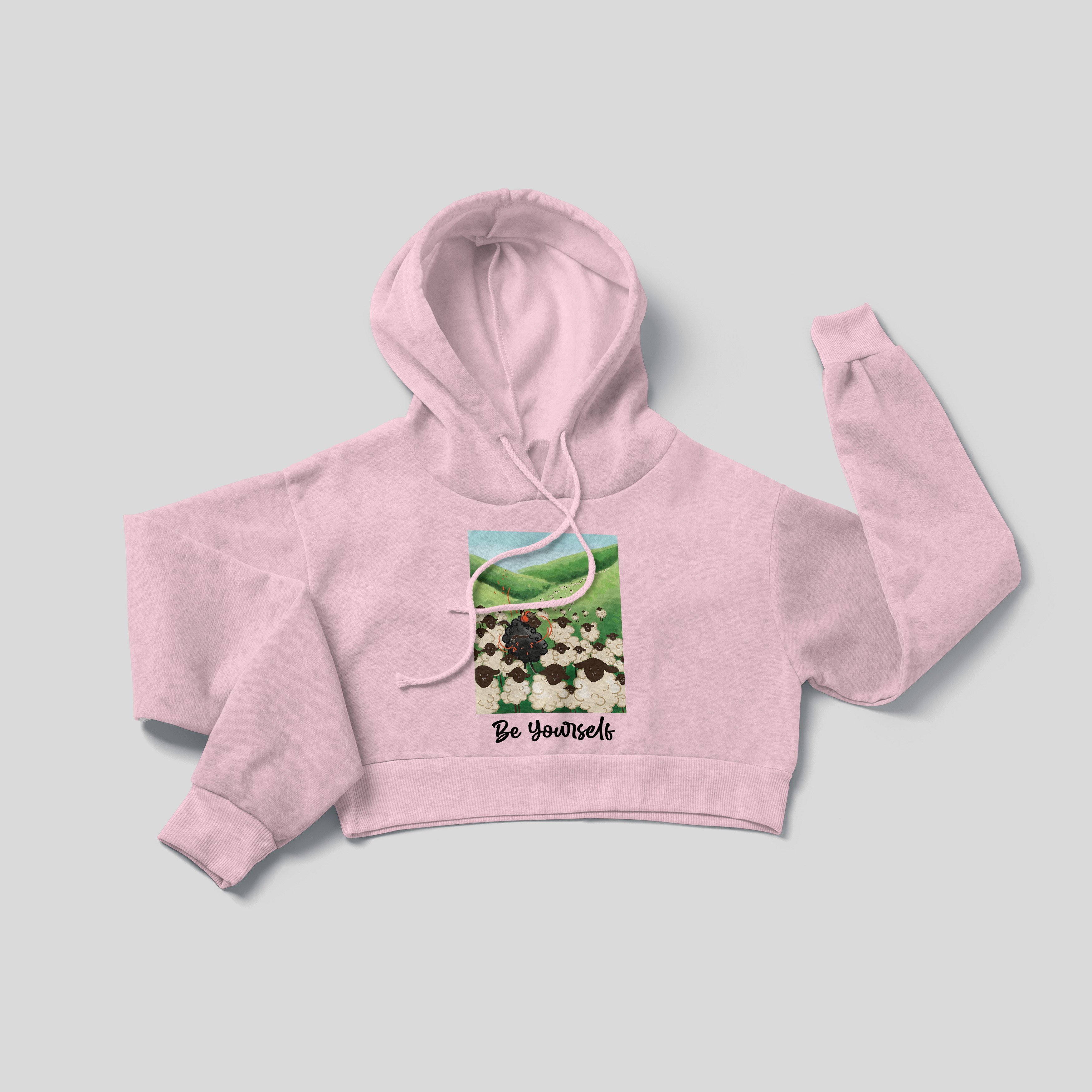 Be Yourself - Crop Hoodie