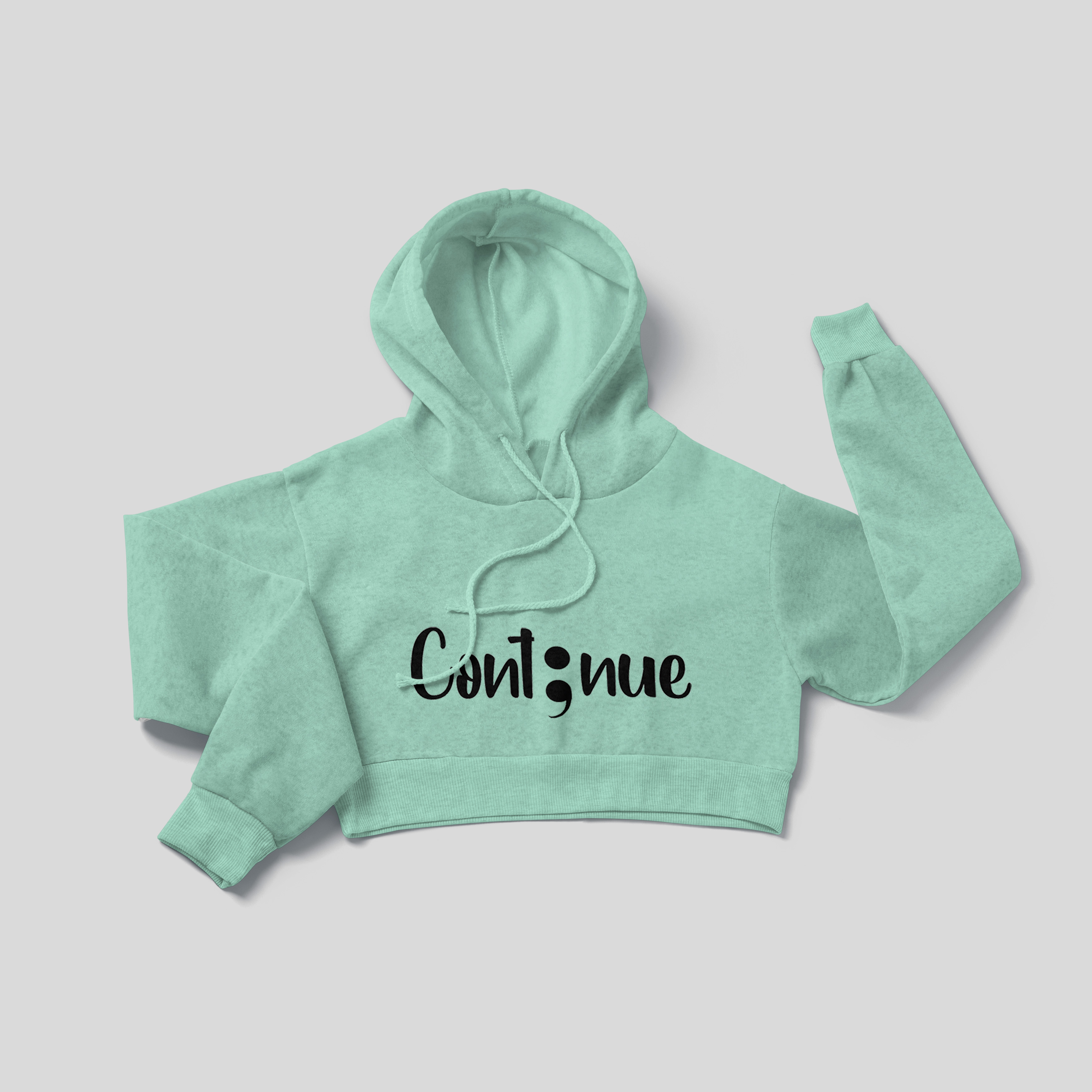 Continue - Crop Hoodie