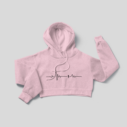 Heartbeat - Crop Hoodie