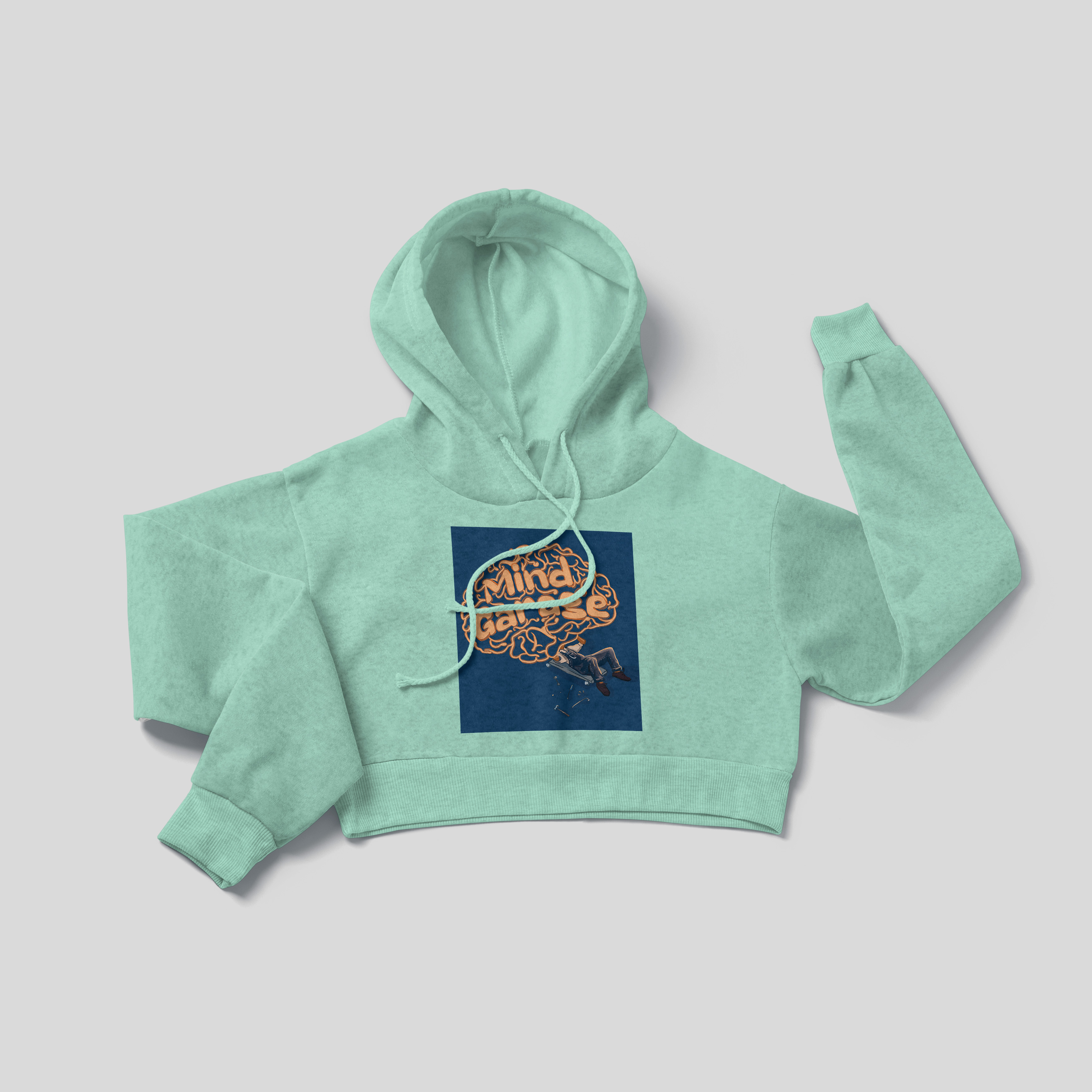 Mind Garage - Crop Hoodie