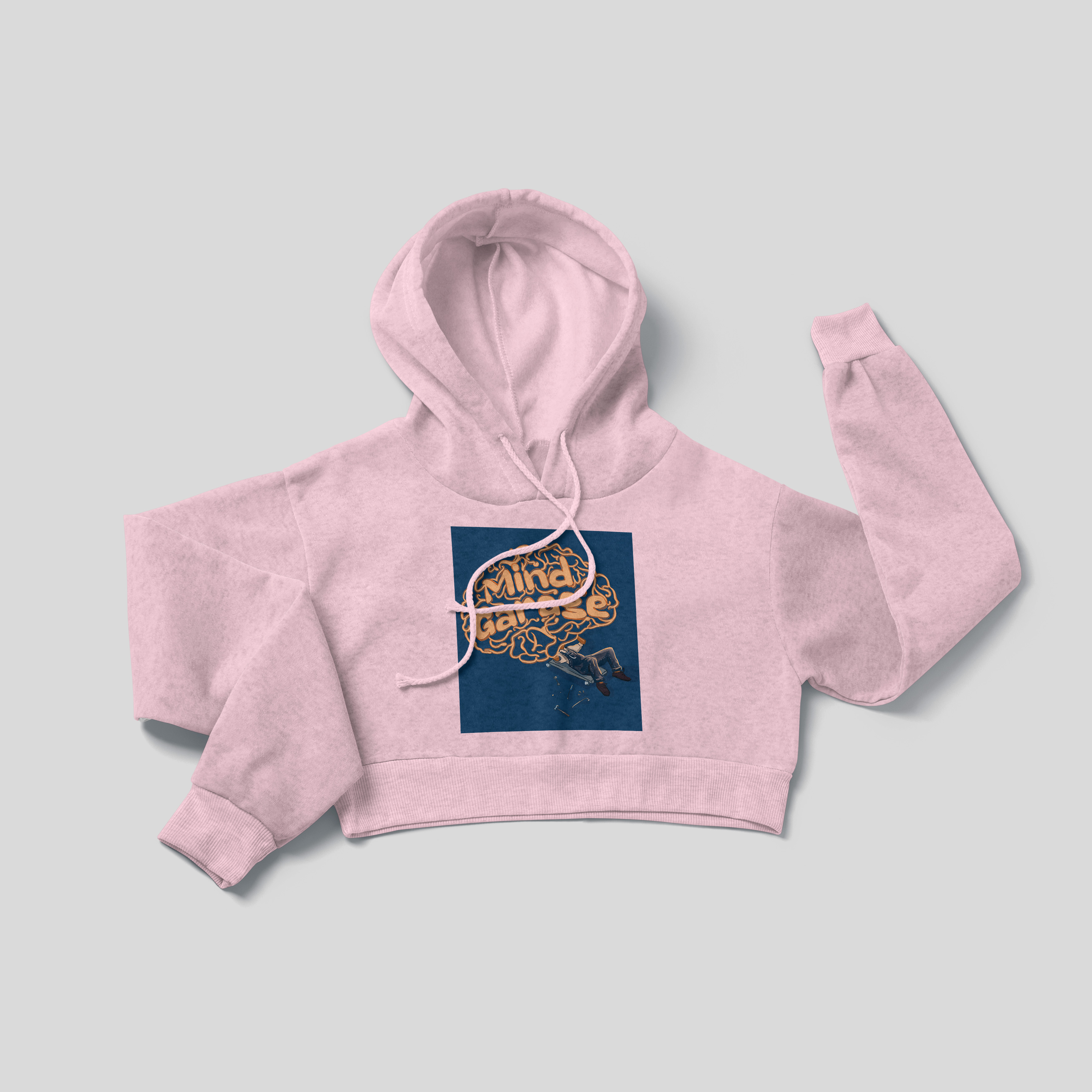 Mind Garage - Crop Hoodie