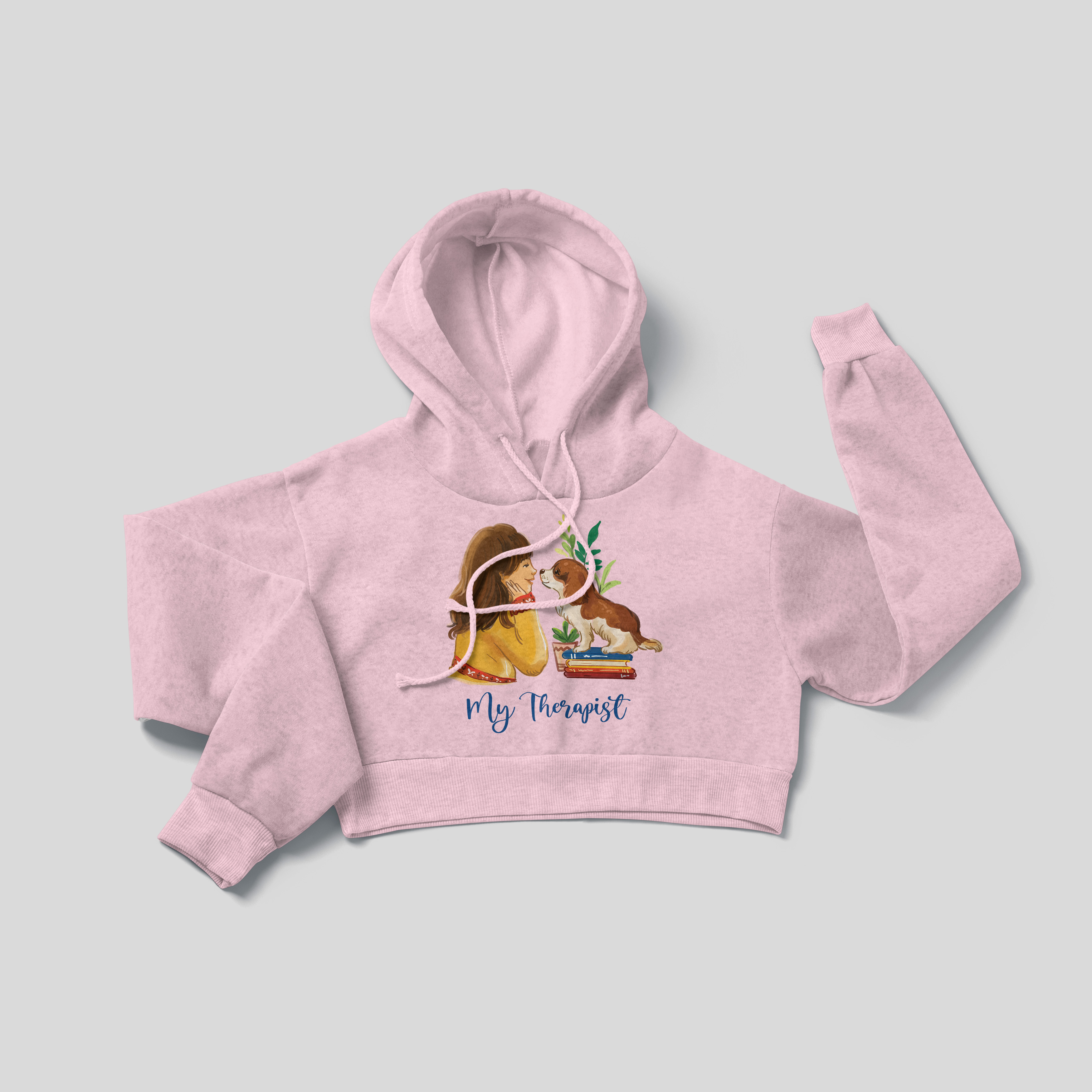 My Dog, the Therapist - Crop Hoodie