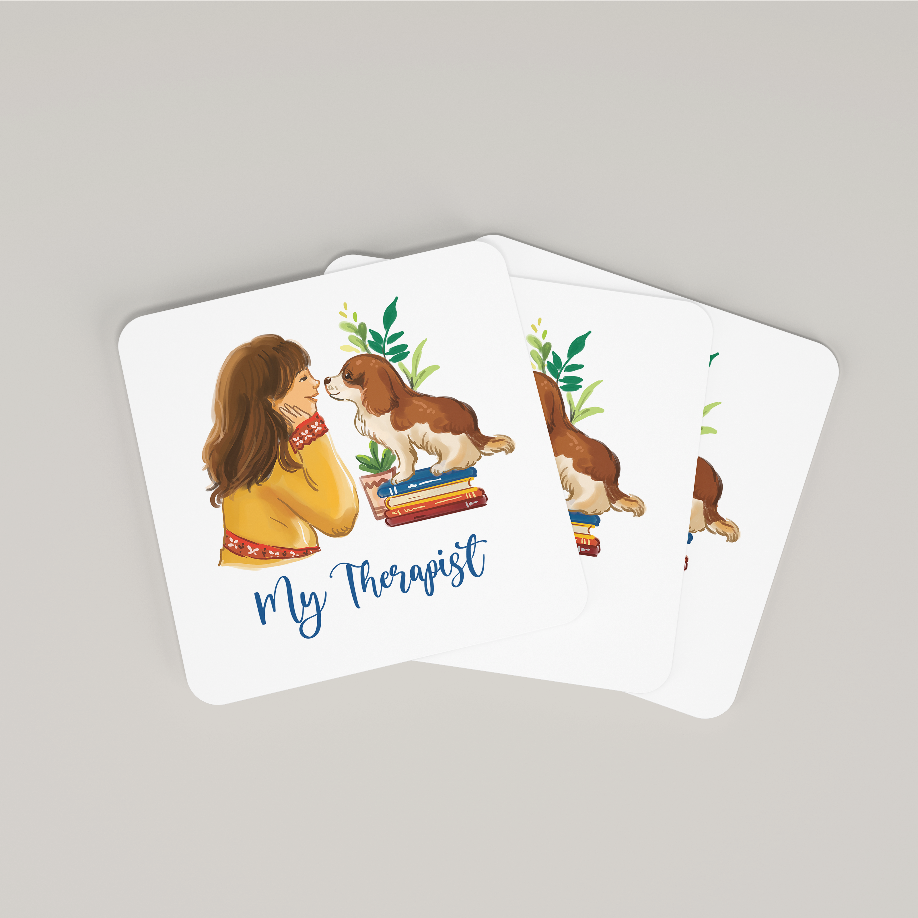My Dog, the Therapist - Coaster