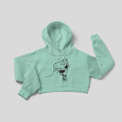Reach Out - Crop Hoodie