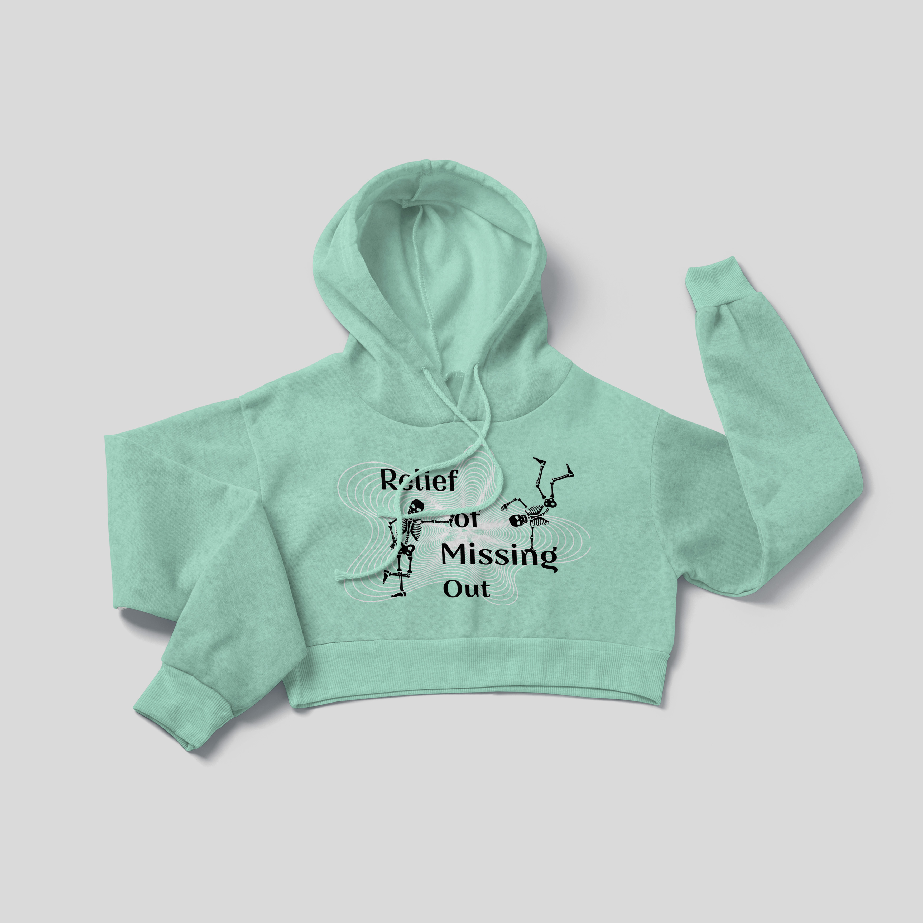 Relief of Missing Out - Crop Hoodie