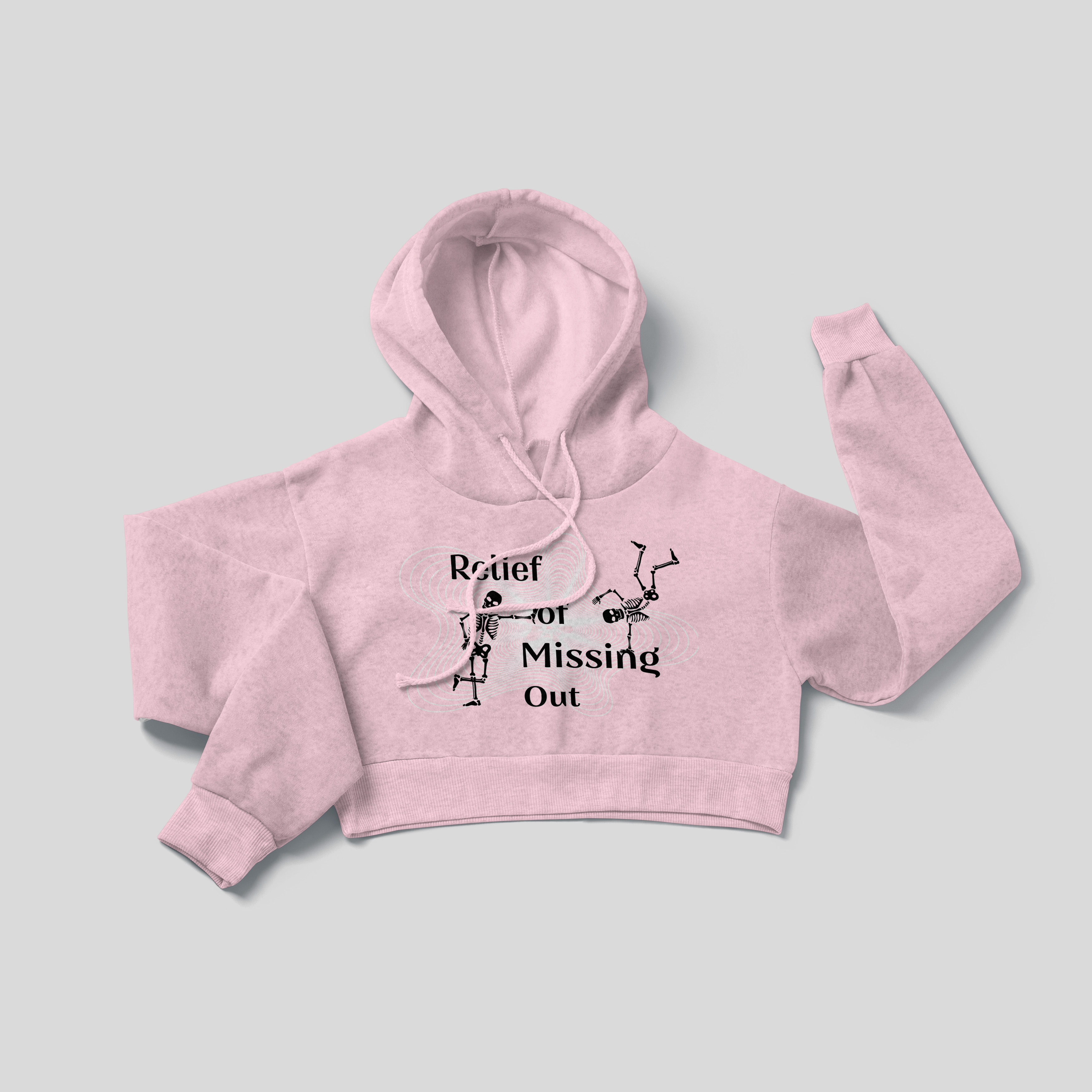 Relief of Missing Out - Crop Hoodie