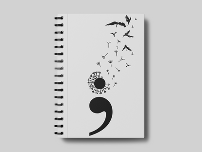 Semicolon Dandelion- Notebook