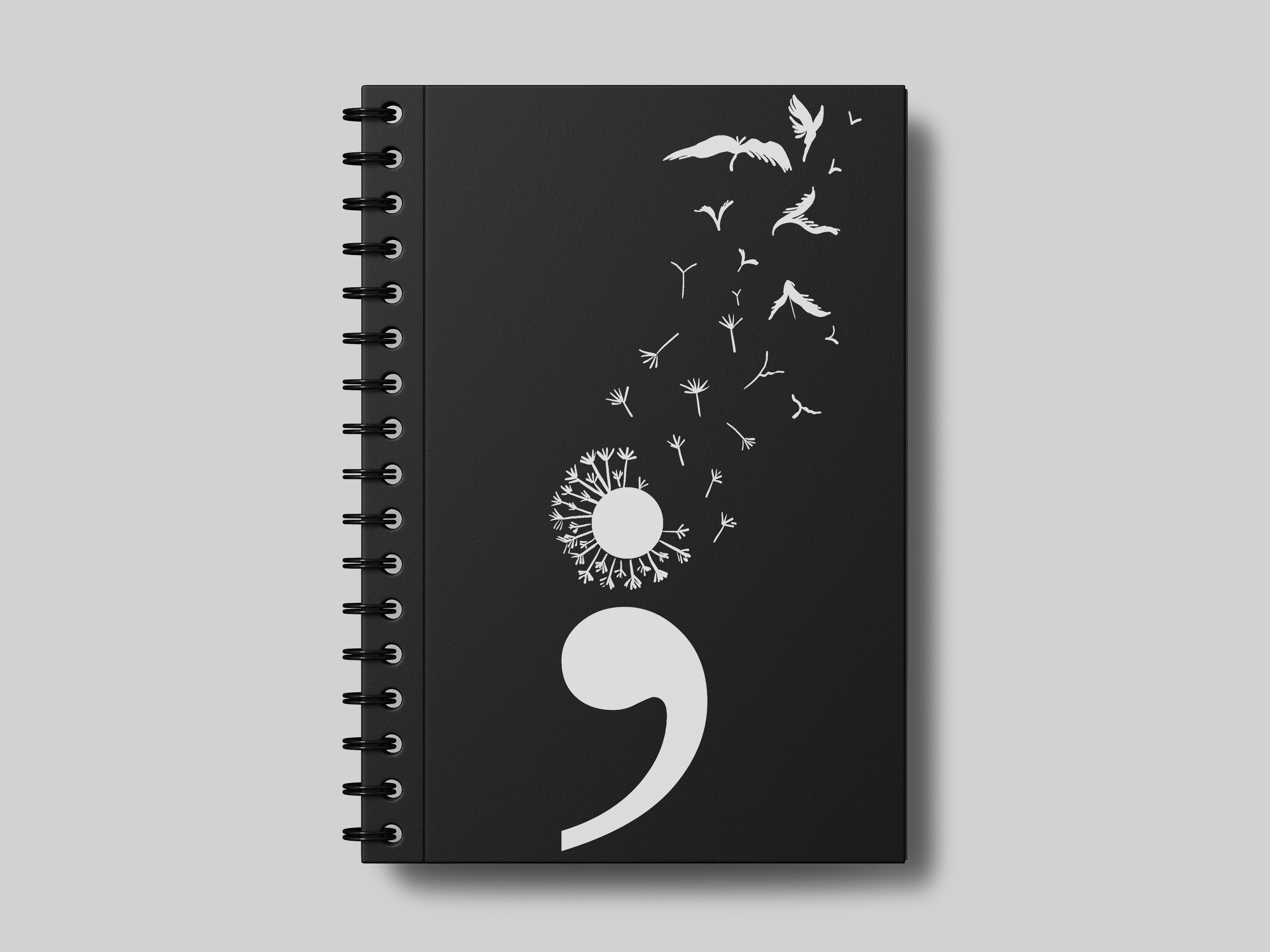 Semicolon Dandelion- Notebook