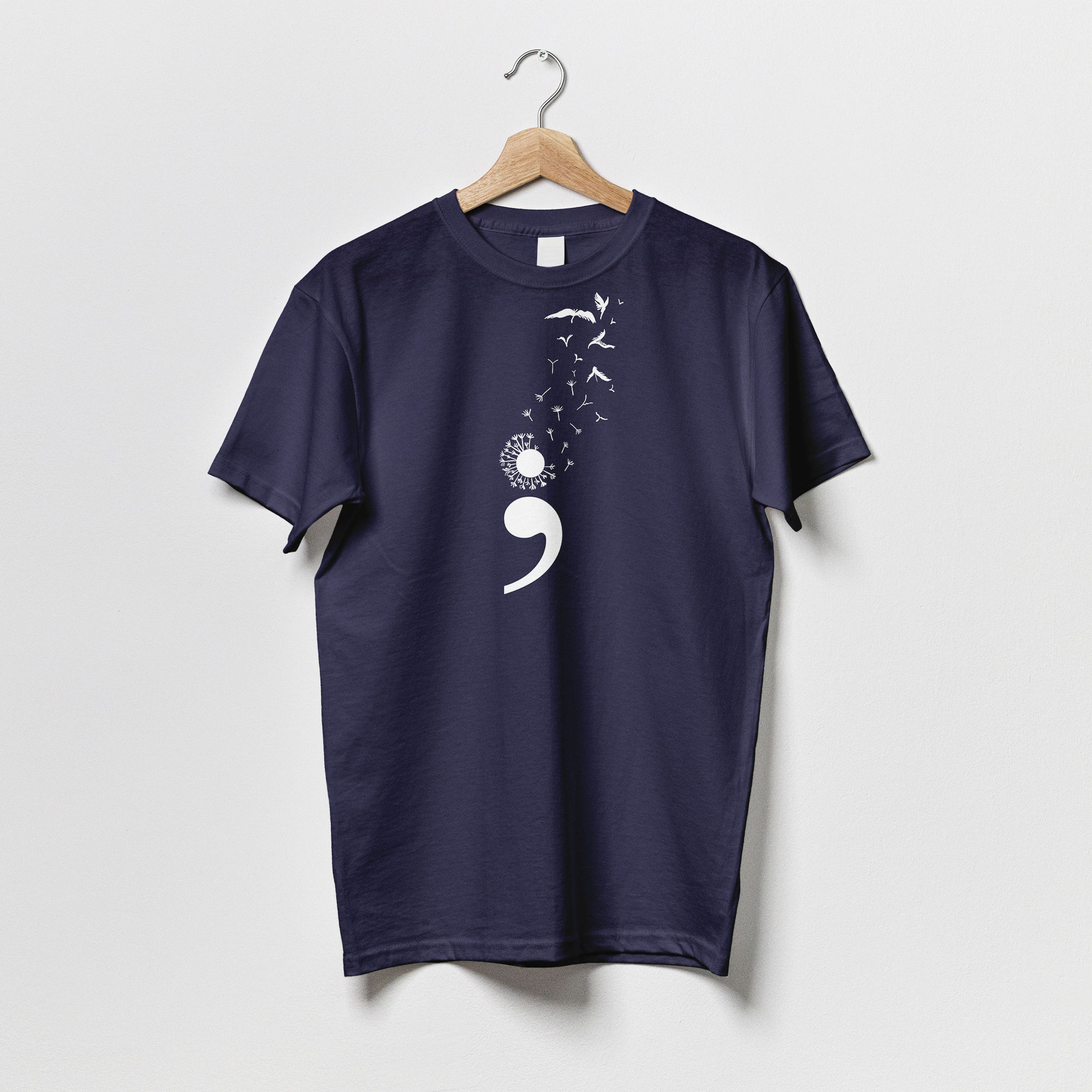 Semicolon Dandelion - Tshirt