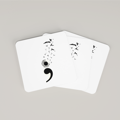 Semicolon Dandelion - Coaster