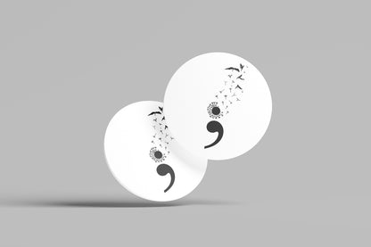 Semicolon Dandelion - Coaster