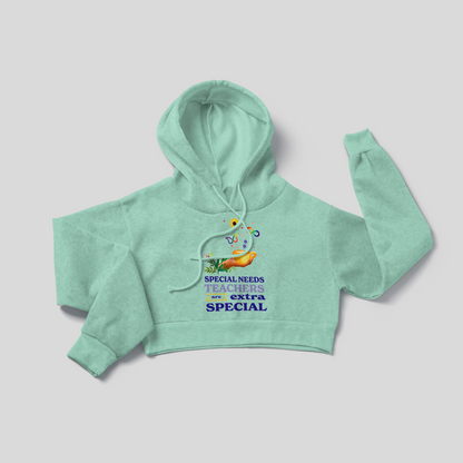 Special Needs Teachers are Extra Special - Crop Hoodie