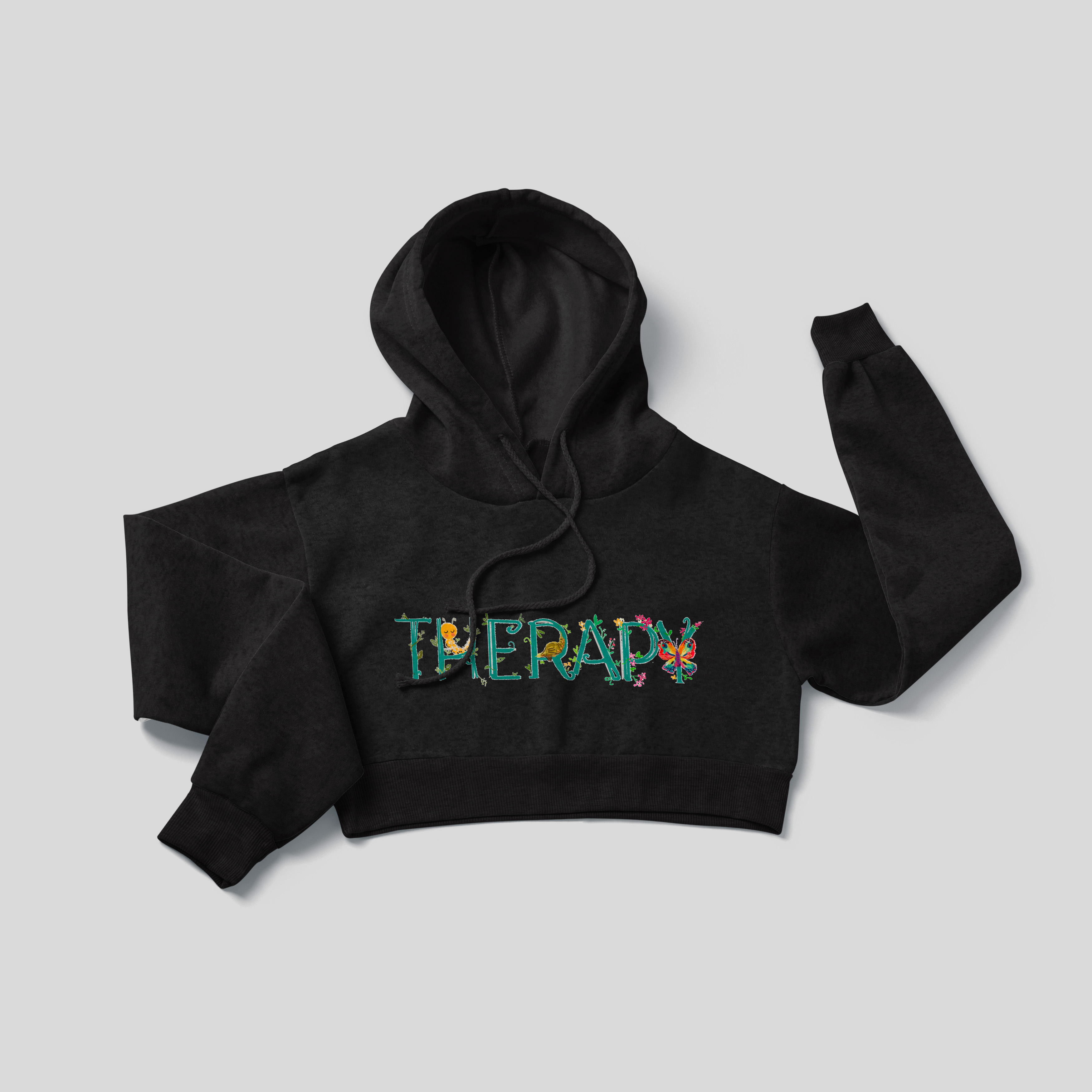 Therapy 2 - Crop Hoodie