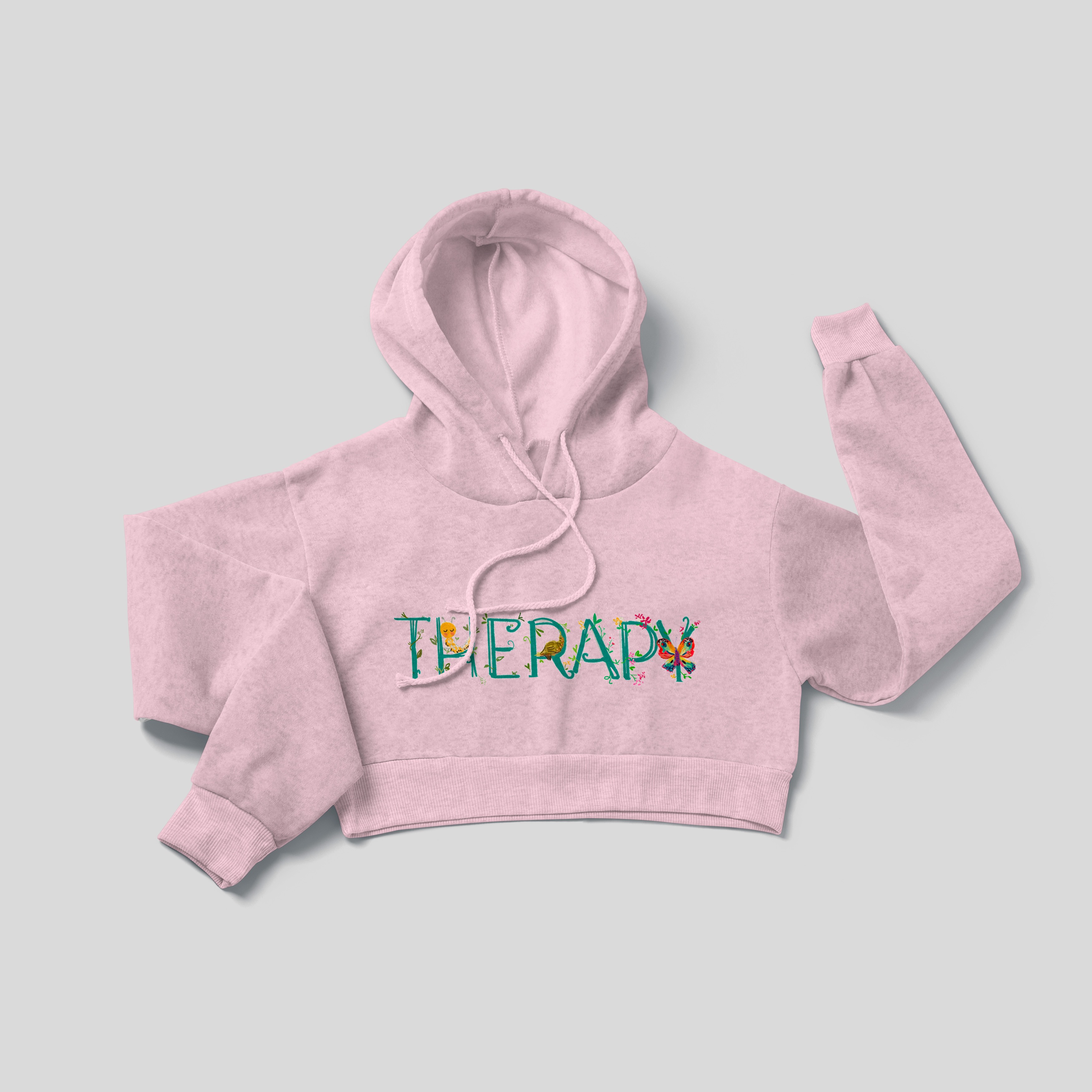 Therapy 2 - Crop Hoodie