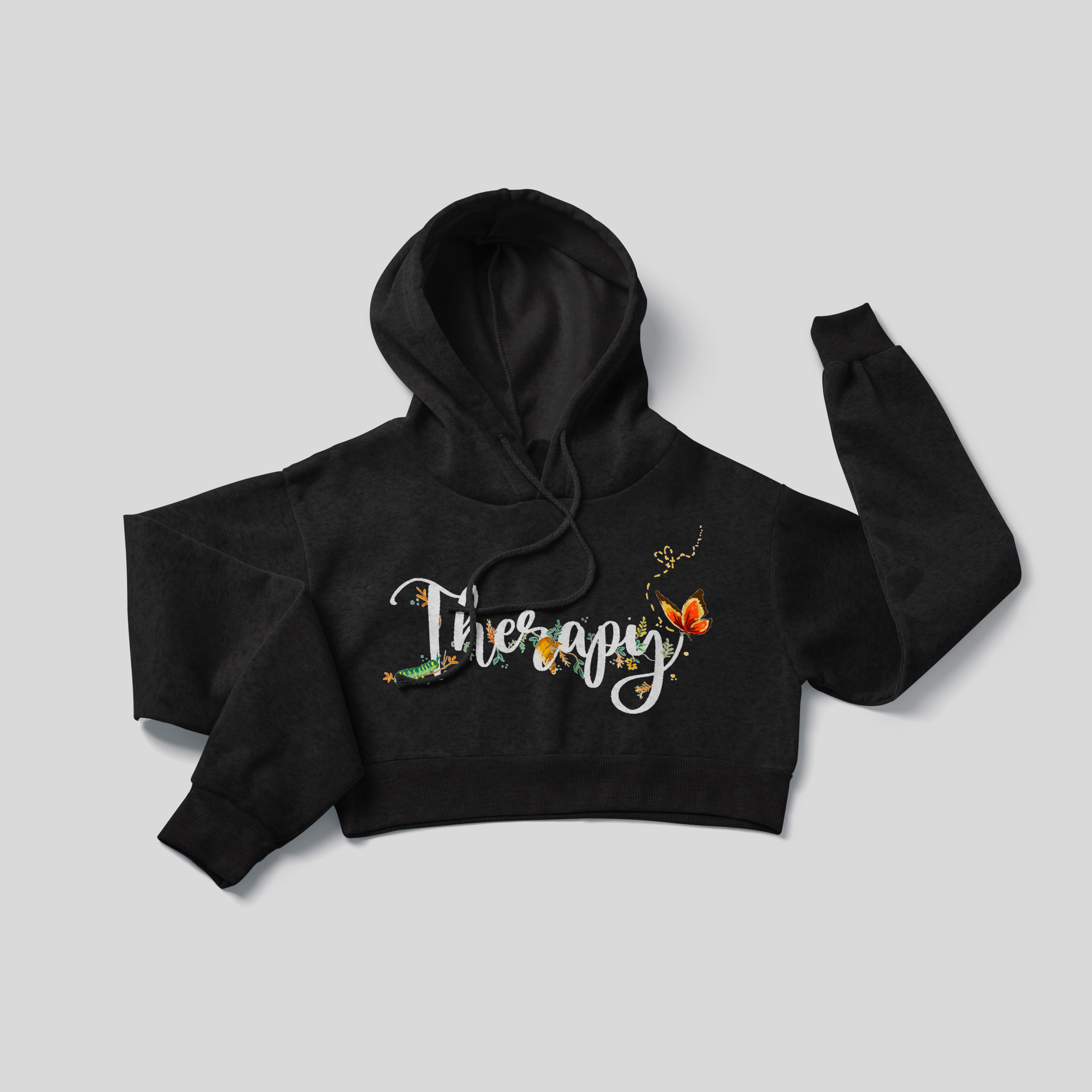 Therapy 1 - Crop Hoodie