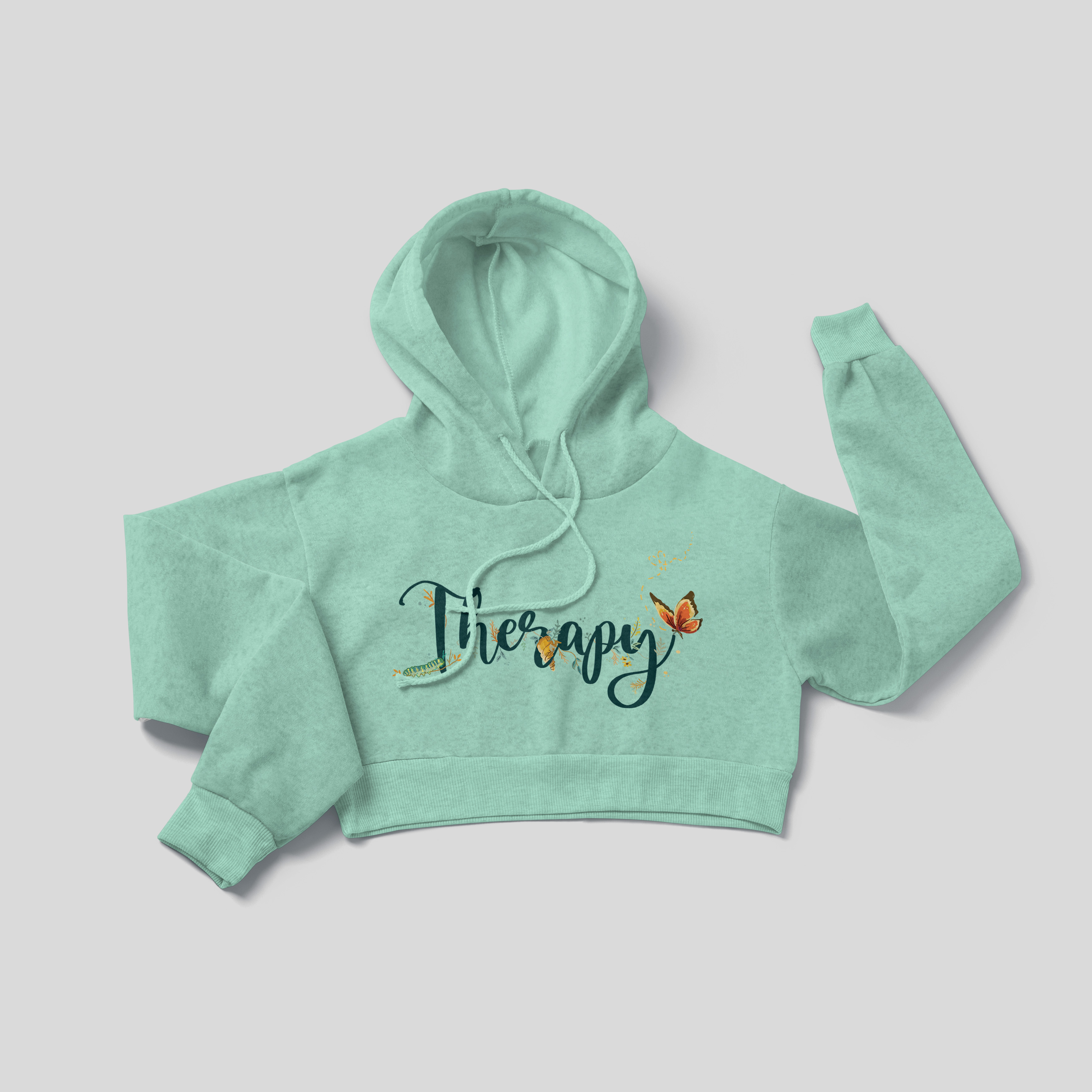 Therapy 1 - Crop Hoodie