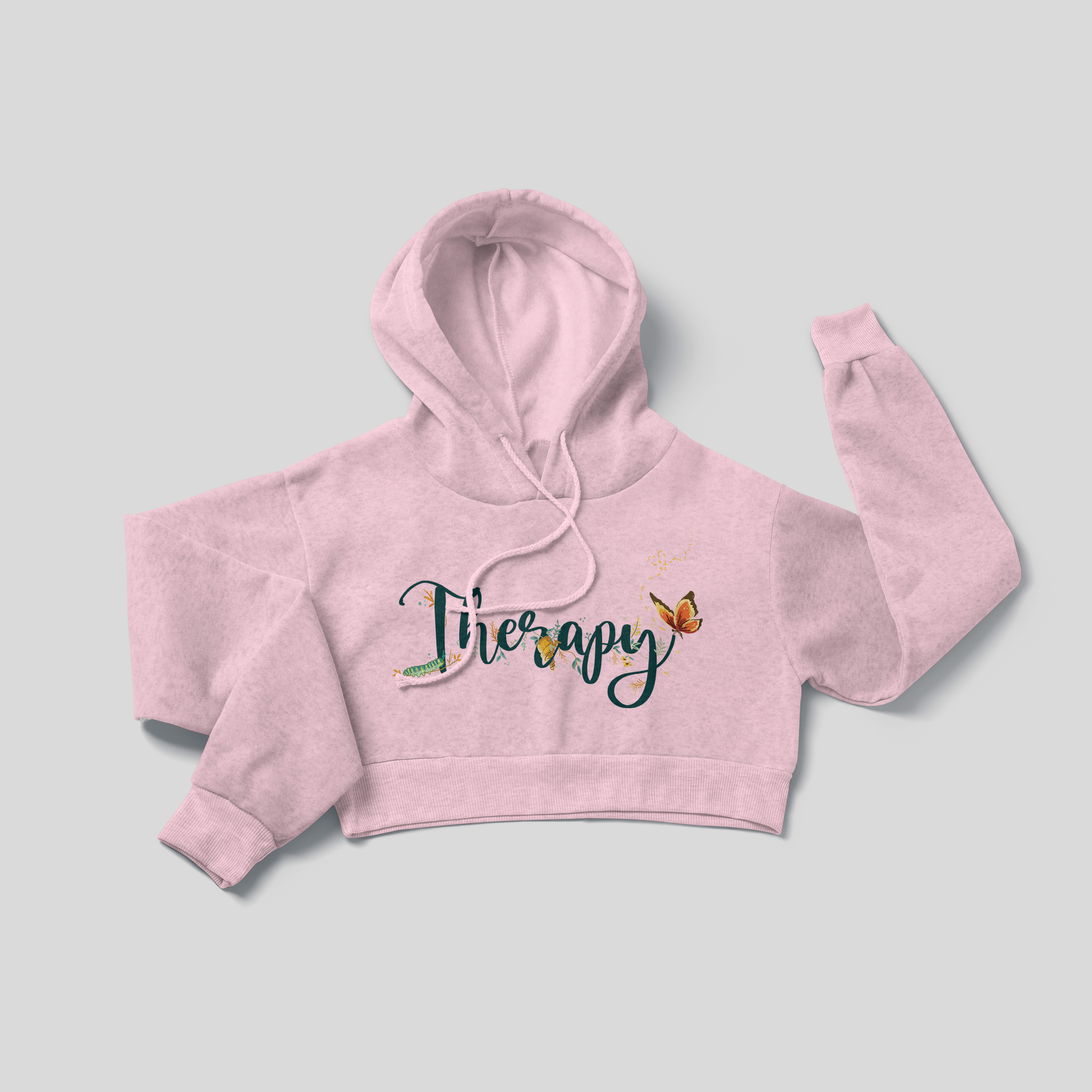 Therapy 1 - Crop Hoodie