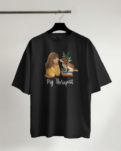 My Dog, the Therapist - Oversized Tshirt